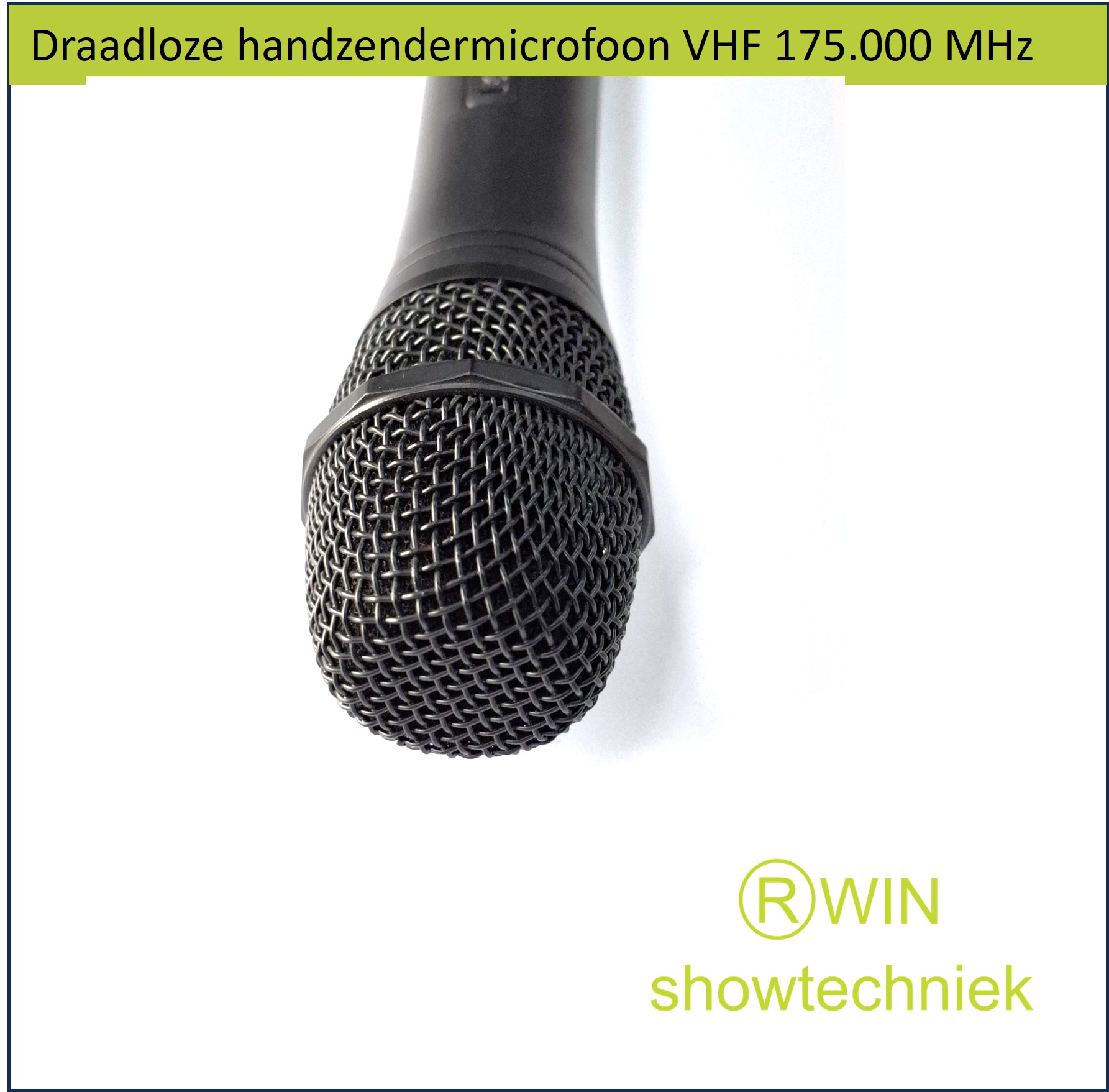 Draadloze handzendermicrofoon VHF 175.000 MHz 