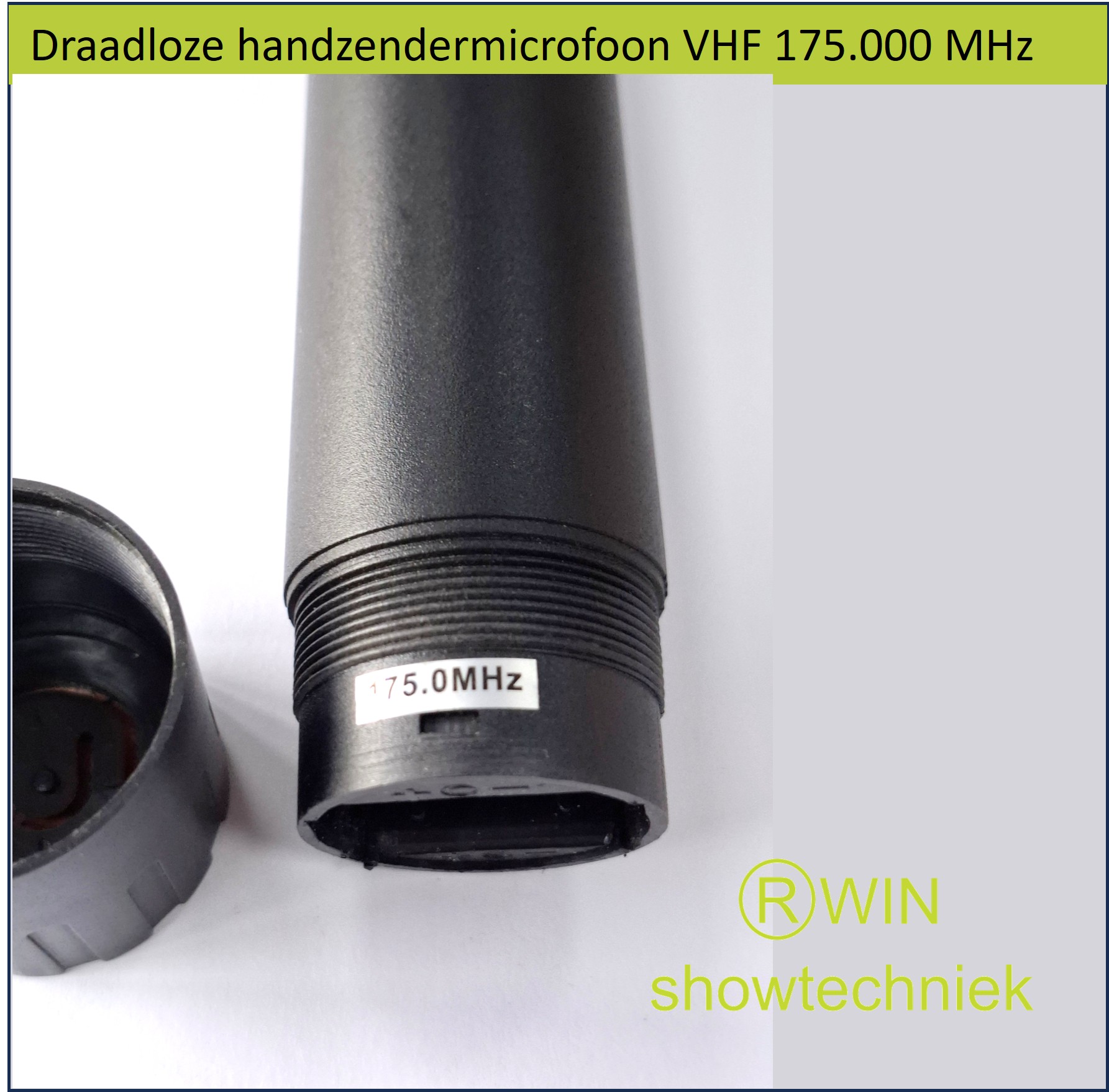 Draadloze handzendermicrofoon VHF 175.000 MHz 