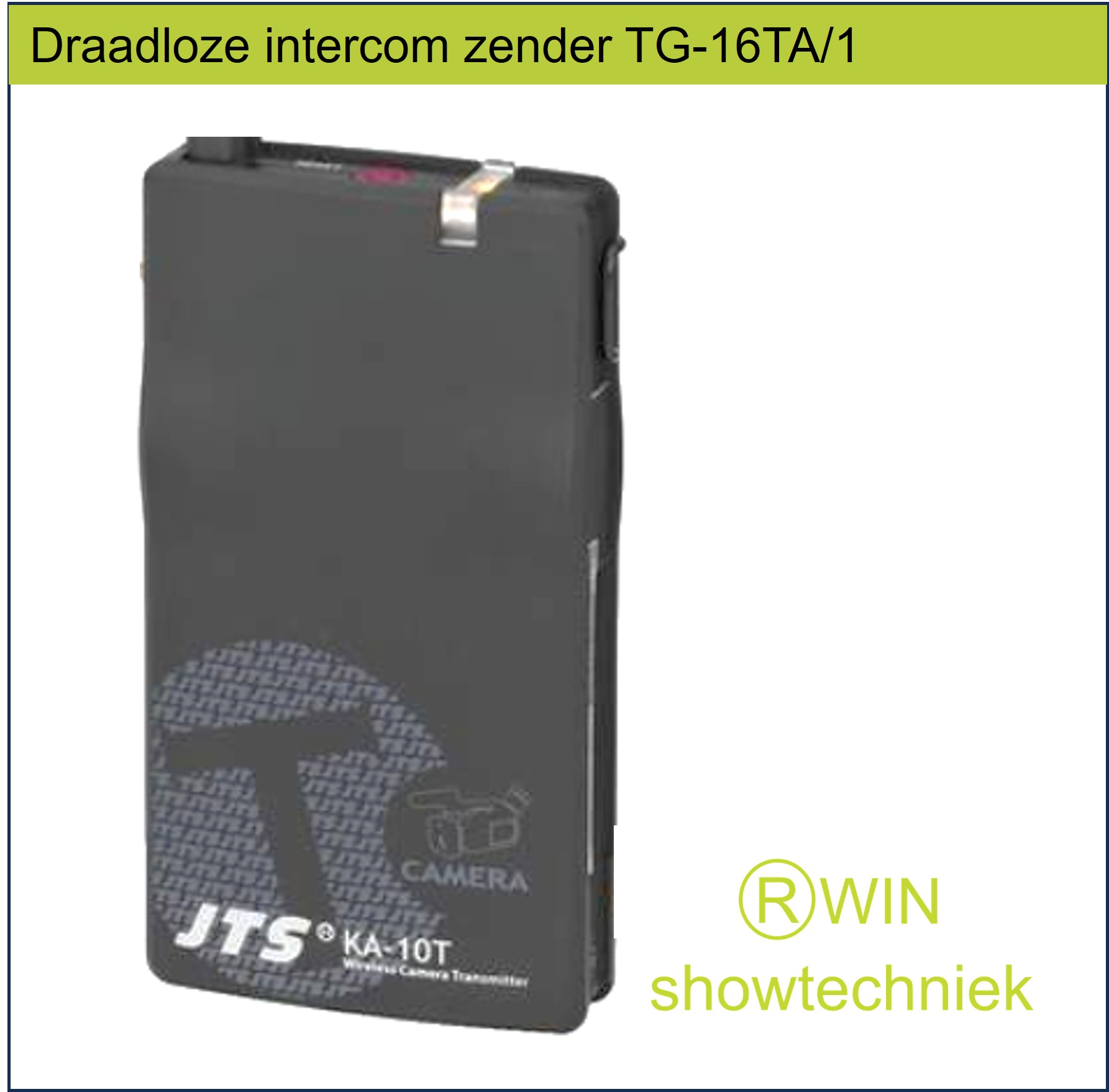 Draadloze intercom zender TG-16TA/1