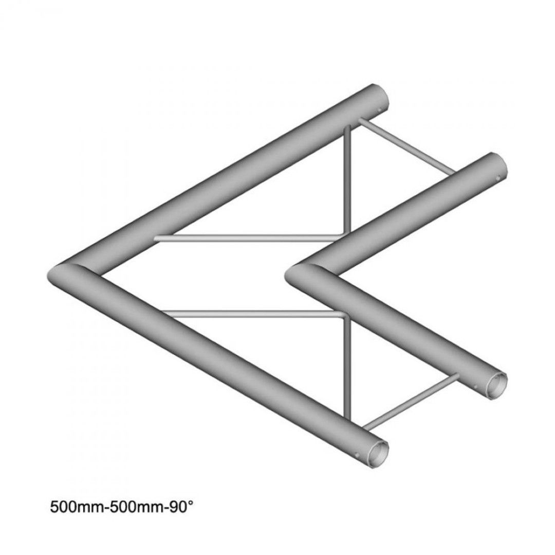 DT 22/2-C21H-L90 Horizontale 2-Weg Hoek 90°