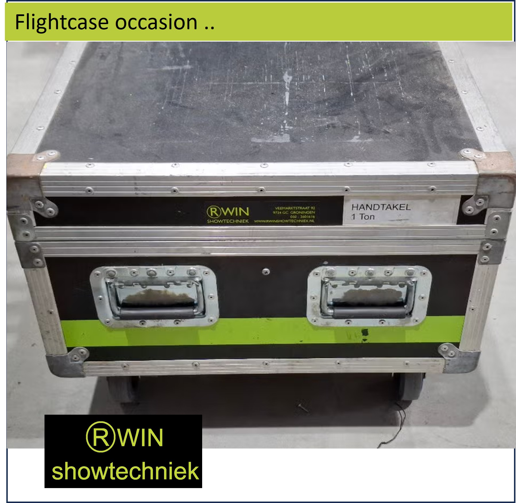 Flightcase met 8 vakken occasion 