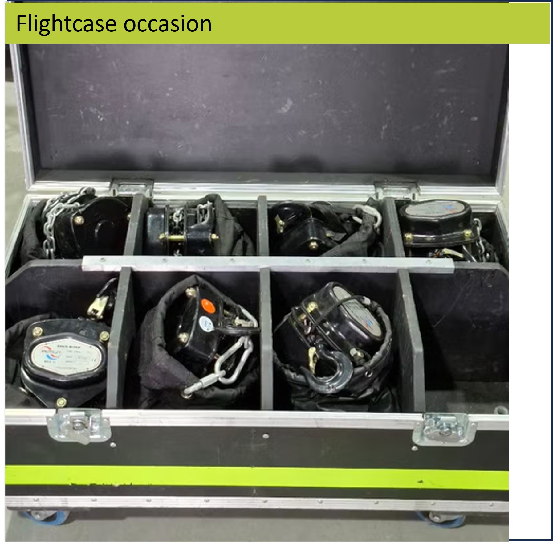 Flightcase met 8 vakken occasion 