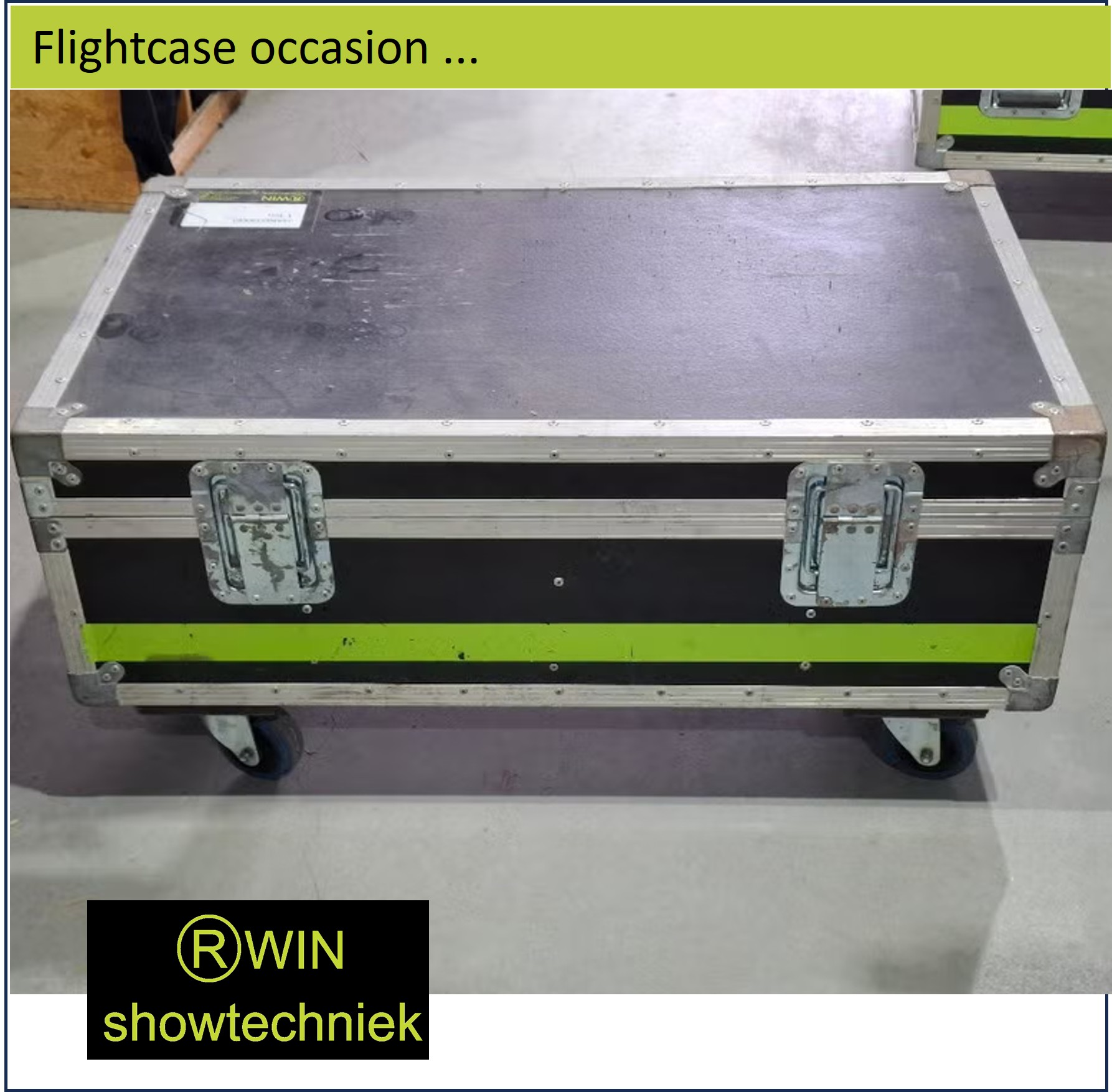 Flightcase met 8 vakken occasion 