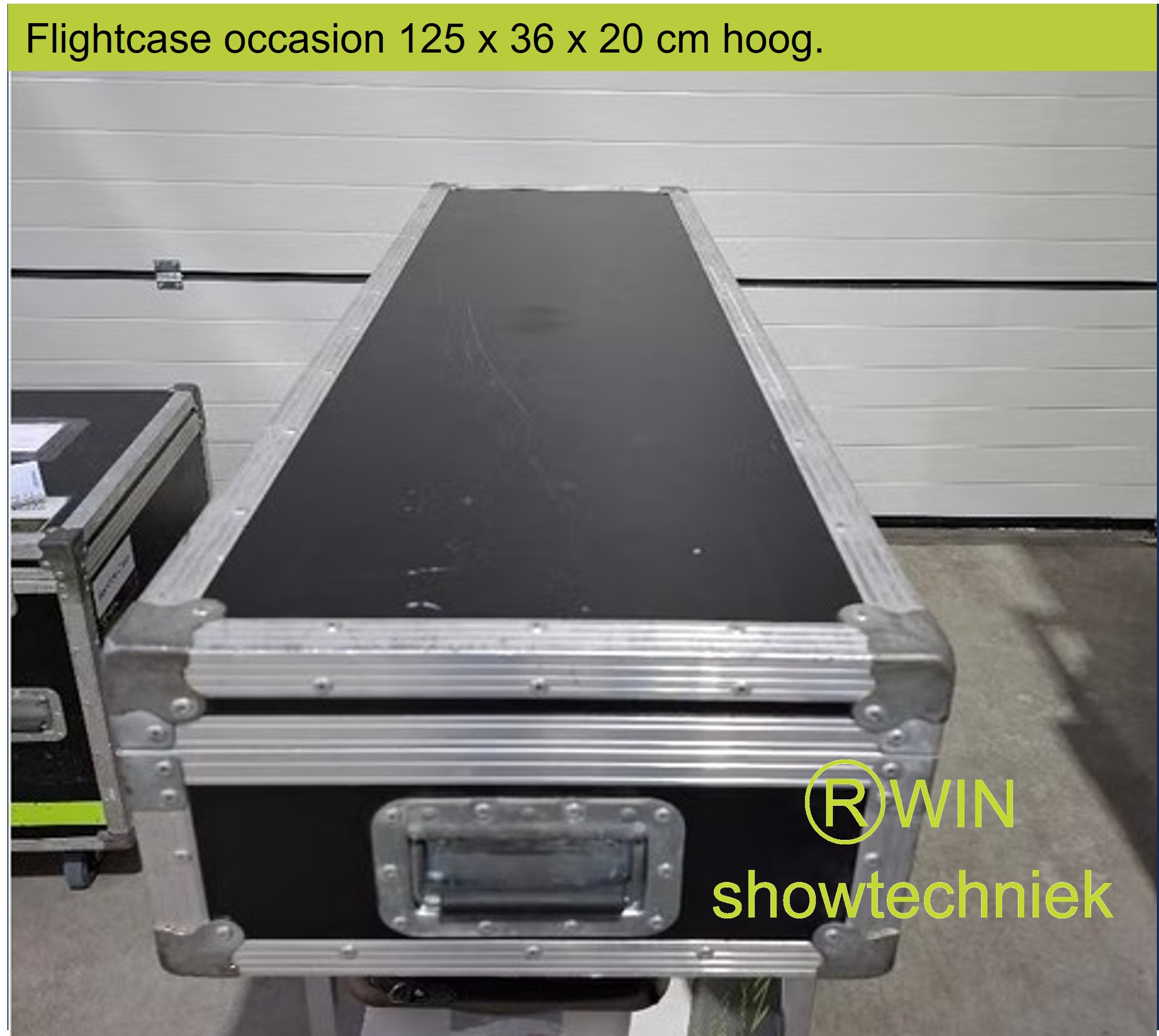 Flightcase 125 x 36 x 20 cm hoog - occasion - 