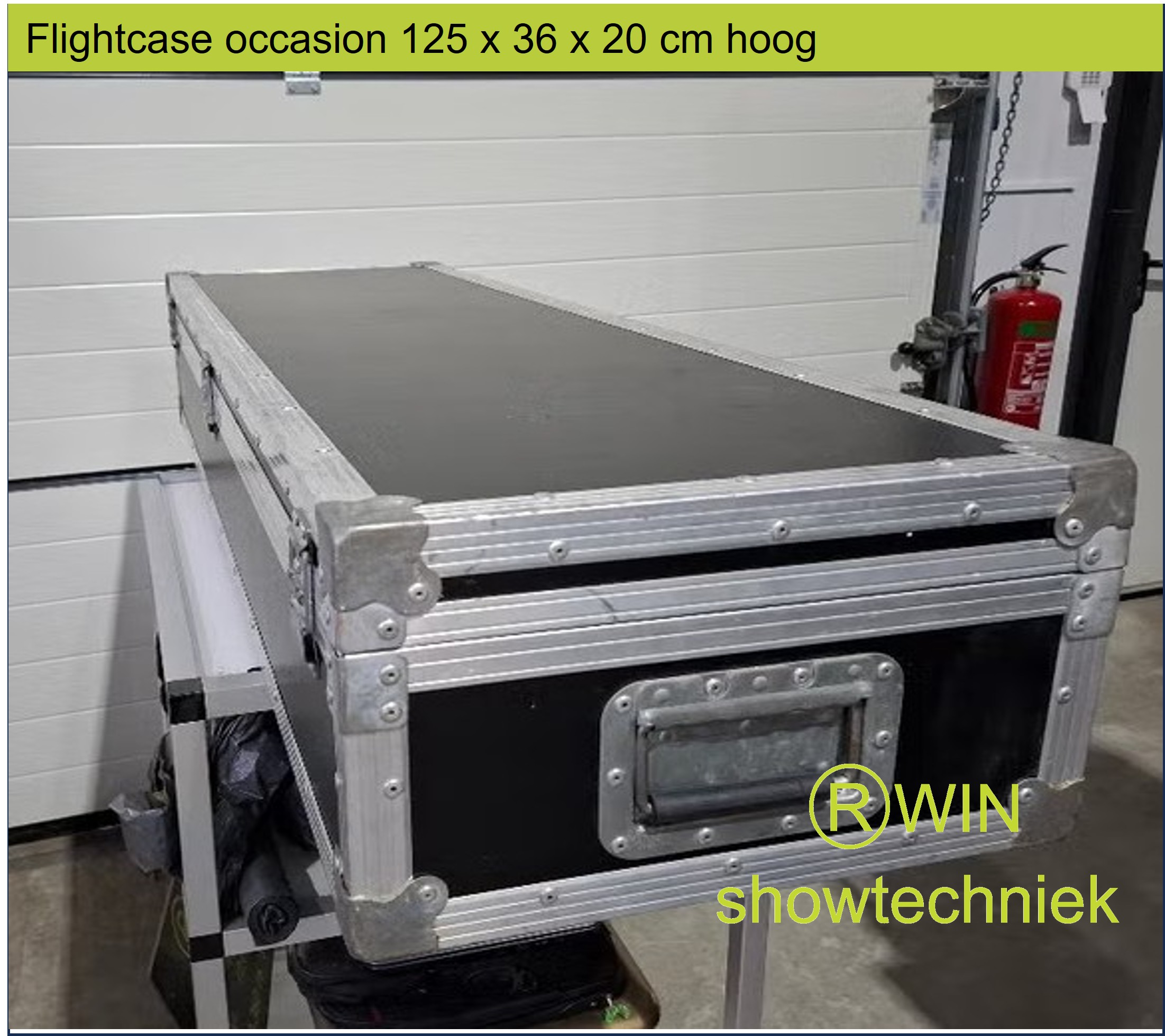 Flightcase 125 x 36 x 20 cm hoog - occasion - 