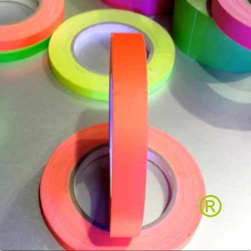 Fluor tape oranje 2 cm breed 25 meter lang