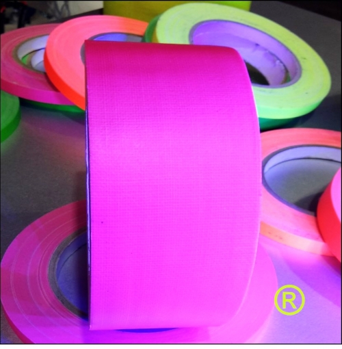Fluor tape Roze 5 cm breed 25 meter lang