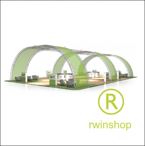 Beursstand Boogstand FD 33 - 21 x 13 x 5 m (LxBxH) - 273 m2