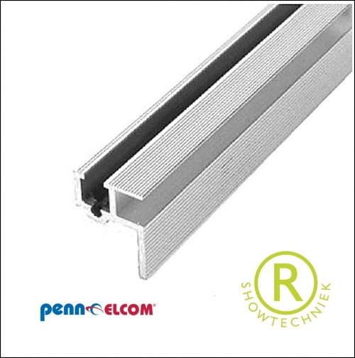 19inch glijprofiel aluminium met antislip rekprofiel RG-6060 2 meter alleen voor afhalen