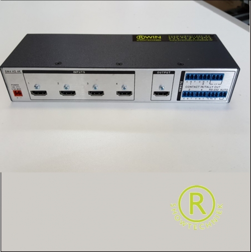 HDMI 4in 1 uit - HDMS 4012 4-way HDMI Switcher Remote Huren