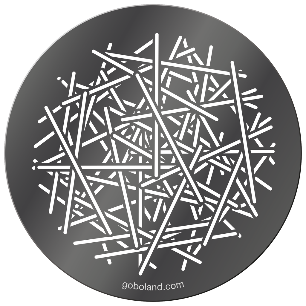 Linear Mess 1 Gobo B-Size – Industrieel en Dynamisch Lijnenspel