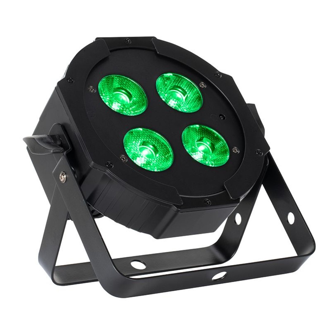 MEGA HEX L PAR Compacte Laag-Profiel LED Flat Par met 4x20W RGBLA+UV en Instelbare Witbalans