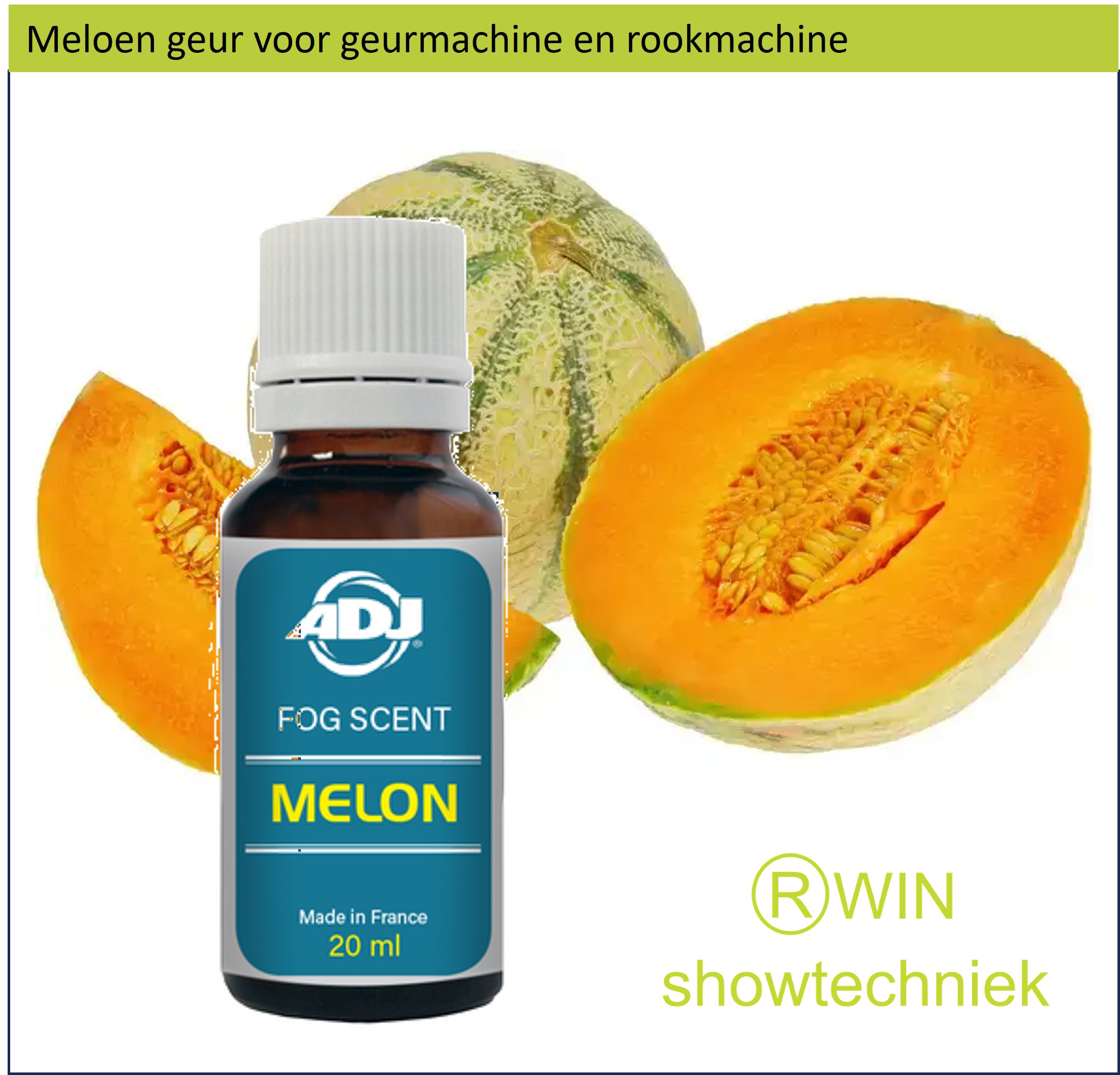 Rookmachine Geur Meloen  mengen met 5 liter rookvloeistof.