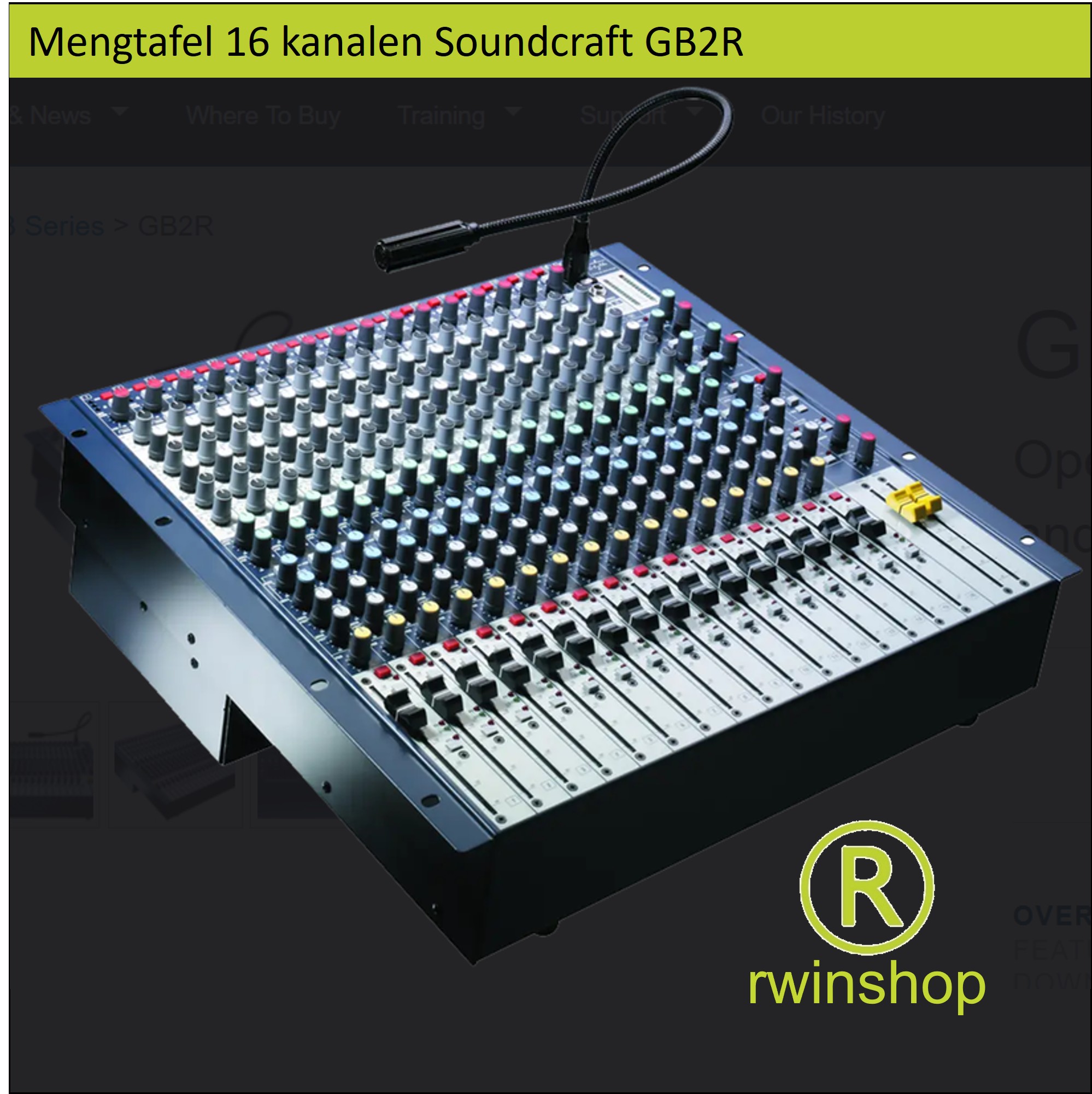 mengtafel 16 kanalen geluid GB2R Huren