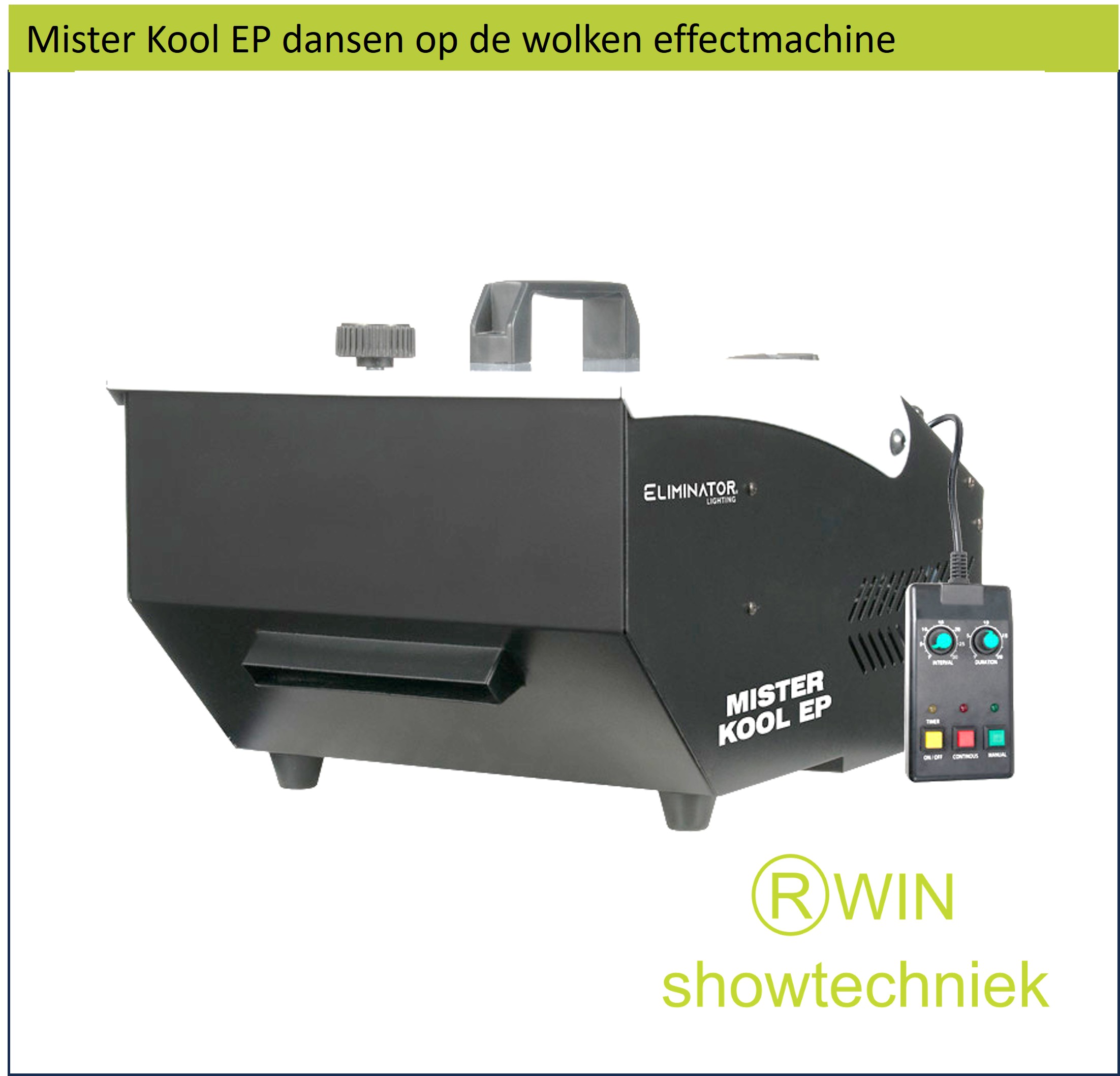 Laaghangende rookmachine Mister Kool EP 