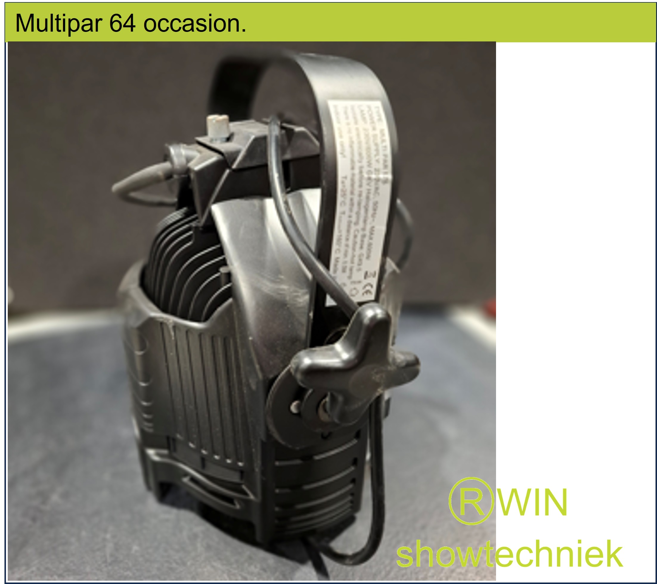 Multipar 64 575watt met ophangbeugel. 