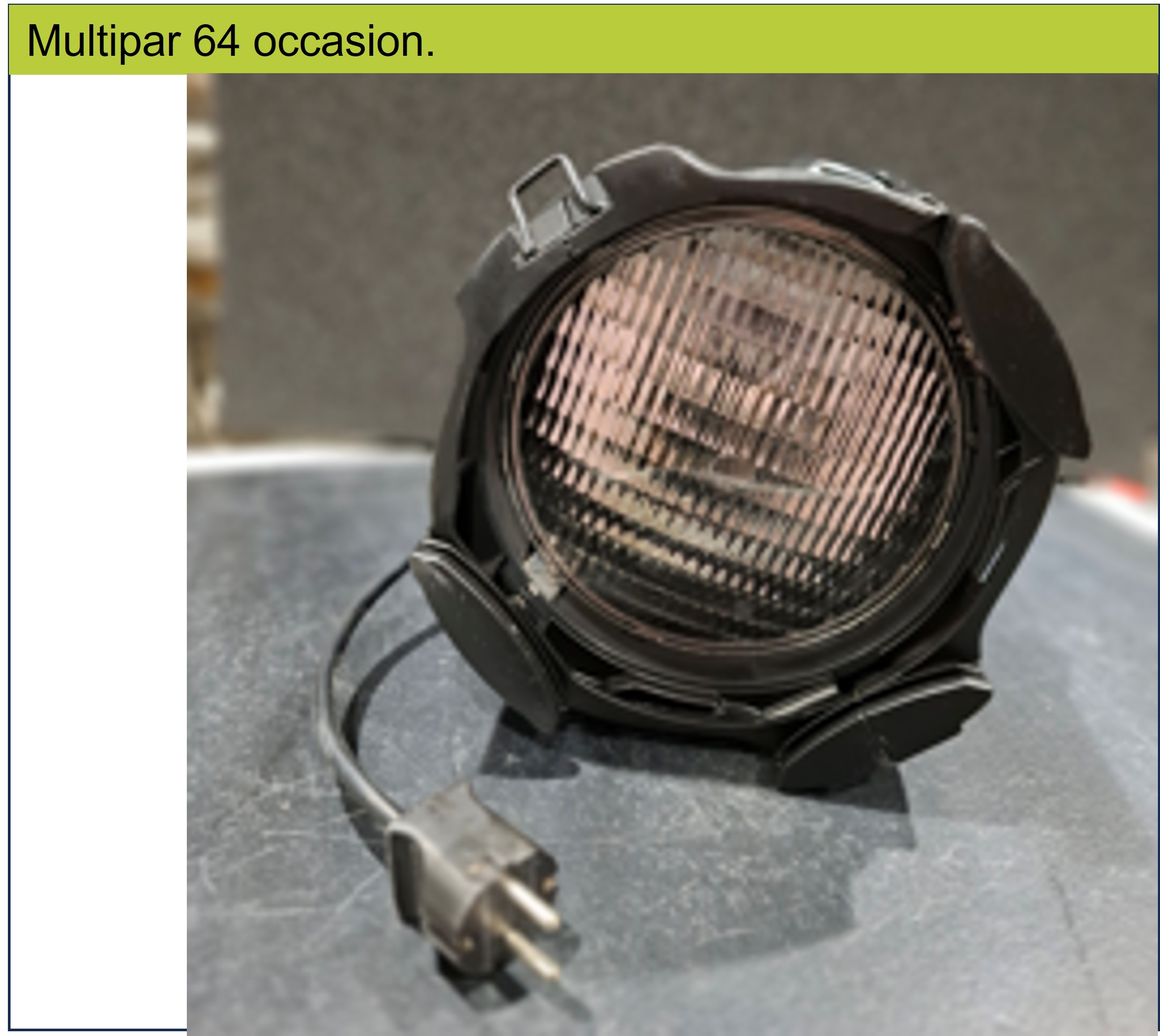 Multipar 64 575watt met ophangbeugel. 