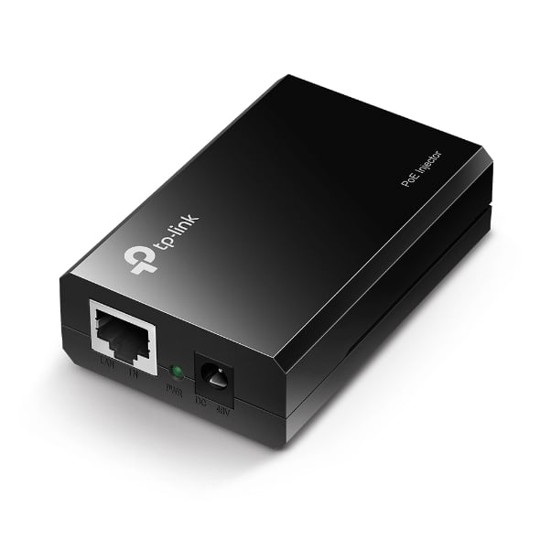 Stroom en data via één cat kabel  PoE Injector TL-POE150S 