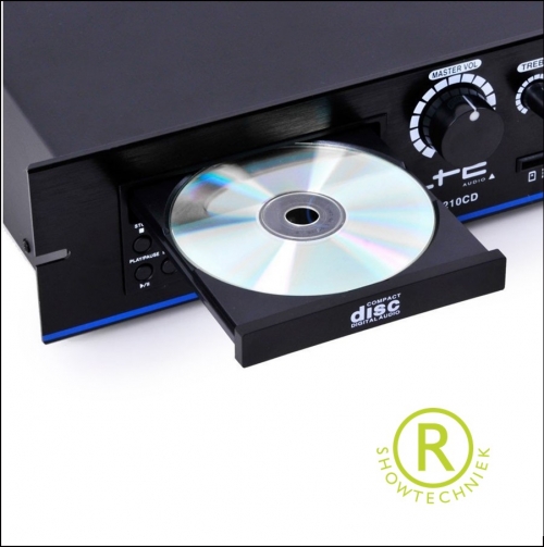 PAA210CD PA mengversterker 19inch CD/DVD USB 100volt 210watt