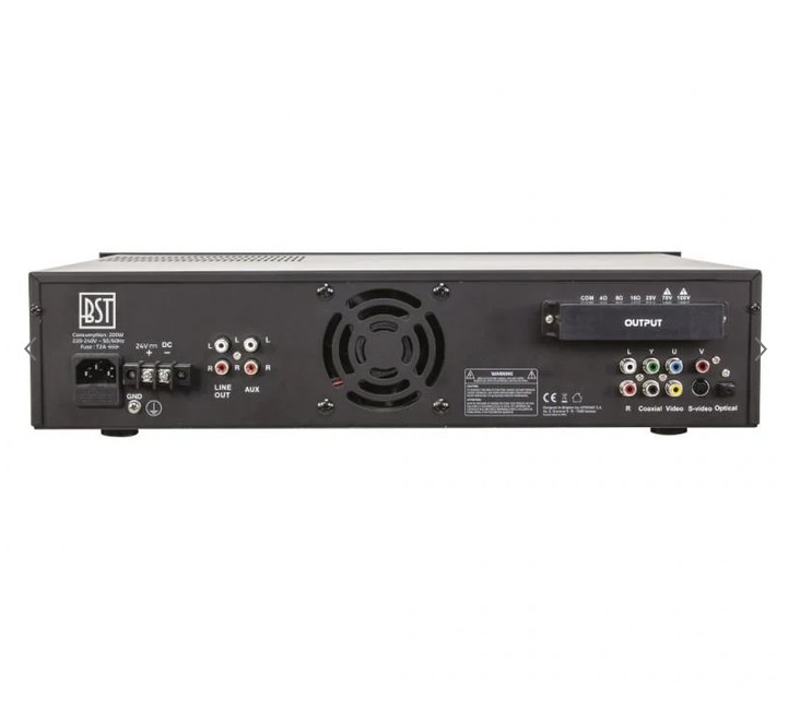 PAA210CD PA mengversterker 19inch CD/DVD USB 100volt 210watt