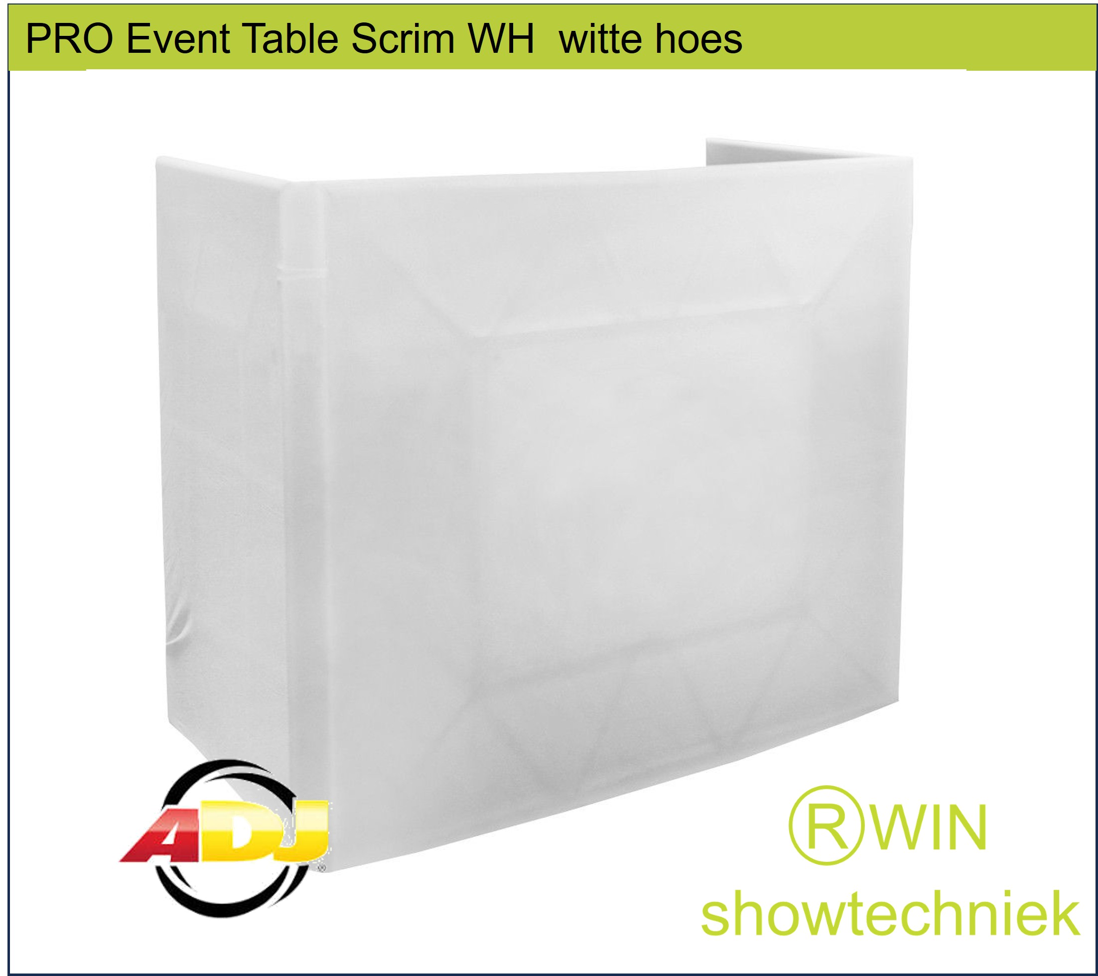 PRO Event Table Scrim WH Doek 