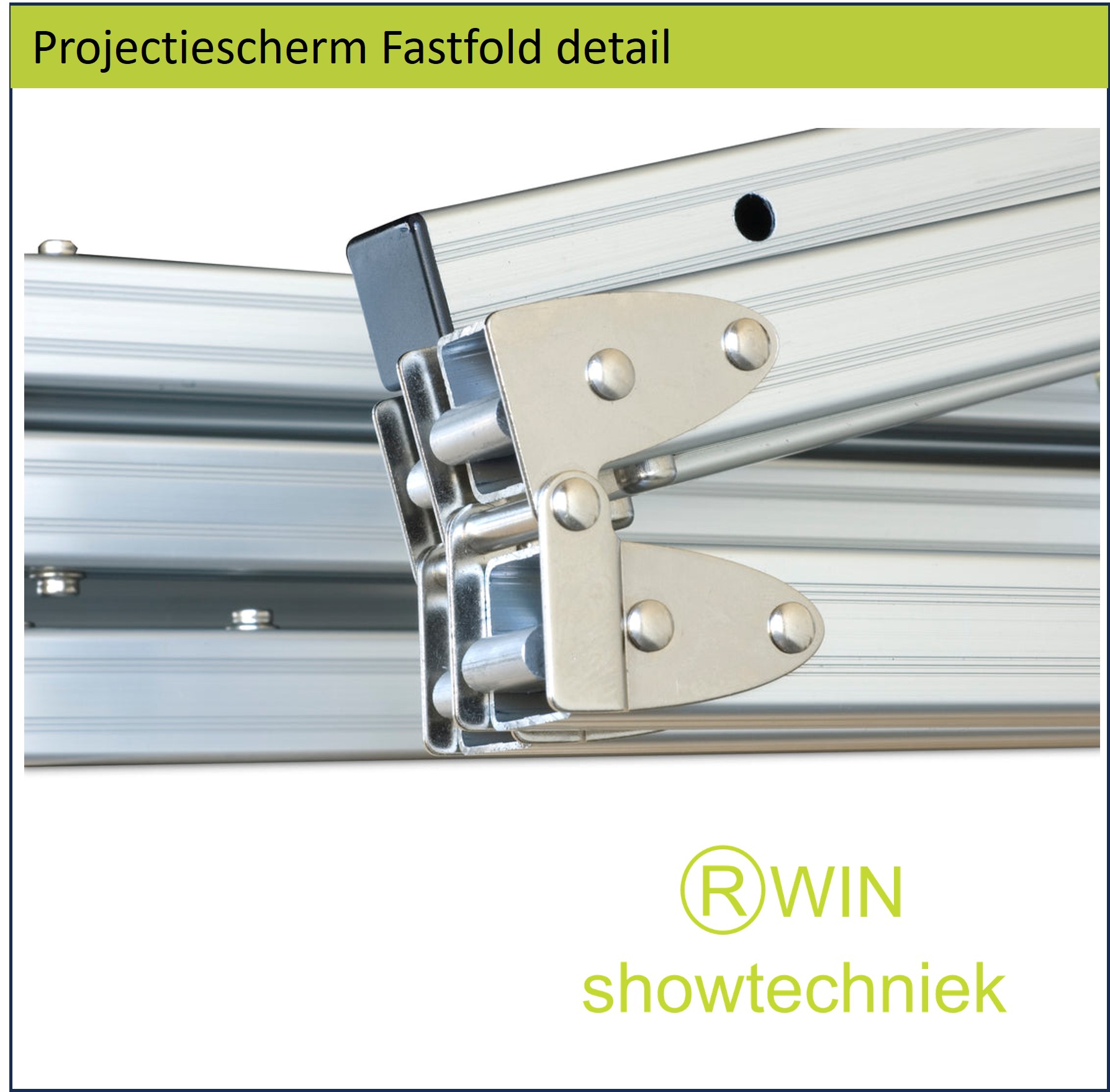 Projectiescherm opzicht 300 x 169 cm spanframe Fastfold Huren
