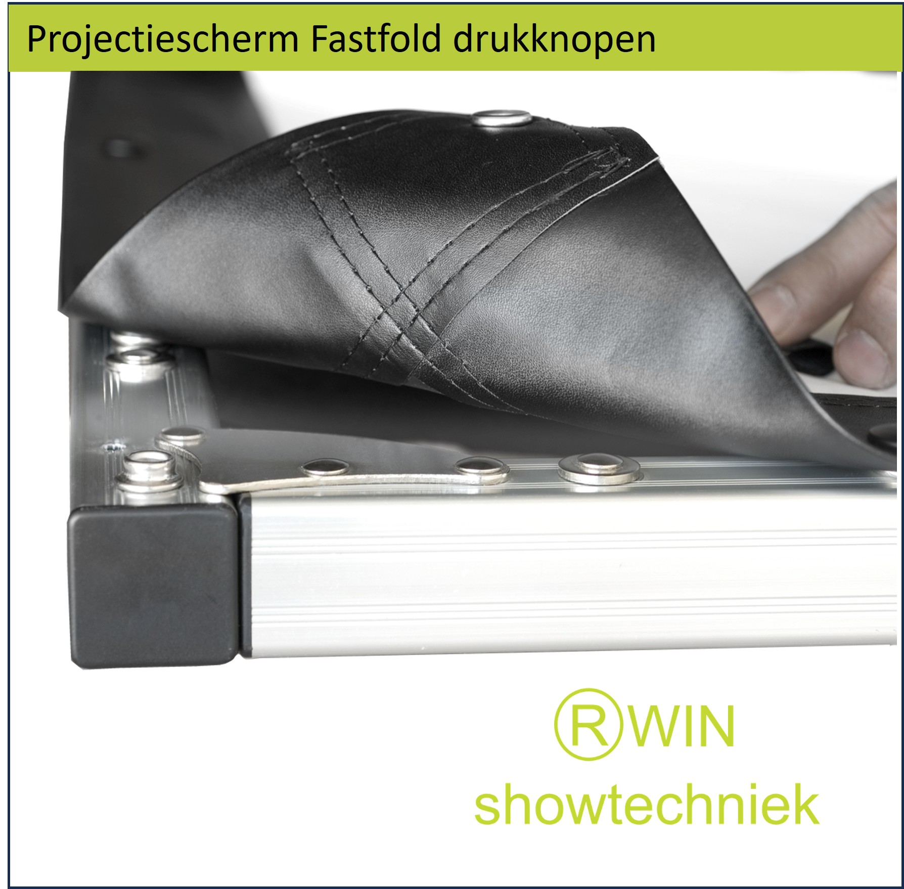 Projectiescherm opzicht 300 x 169 cm spanframe Fastfold Huren