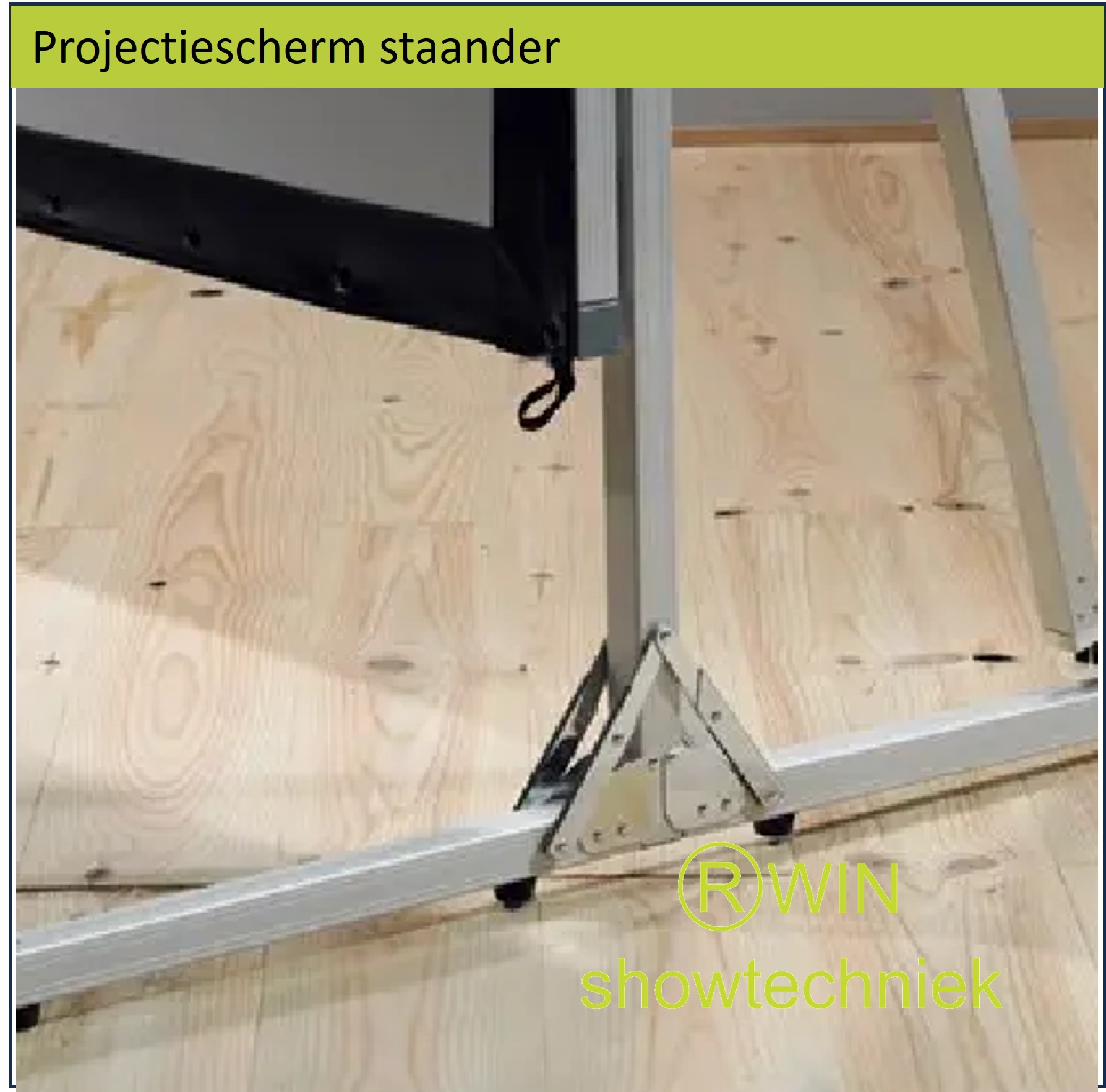 Projectiescherm opzicht 300 x 169 cm spanframe Fastfold Huren