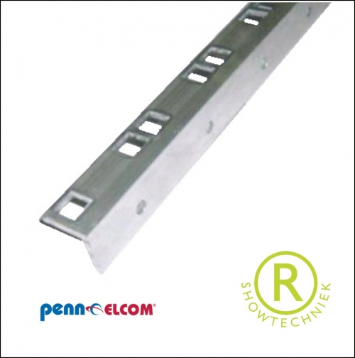 19inch gestanst rekprofiel aluminium R0900 1 meter