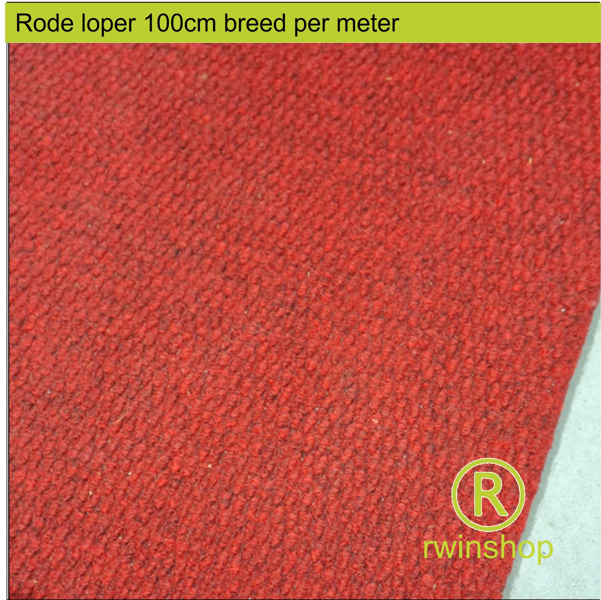 Rode loper huren 1 meter breed en per strekkende meter