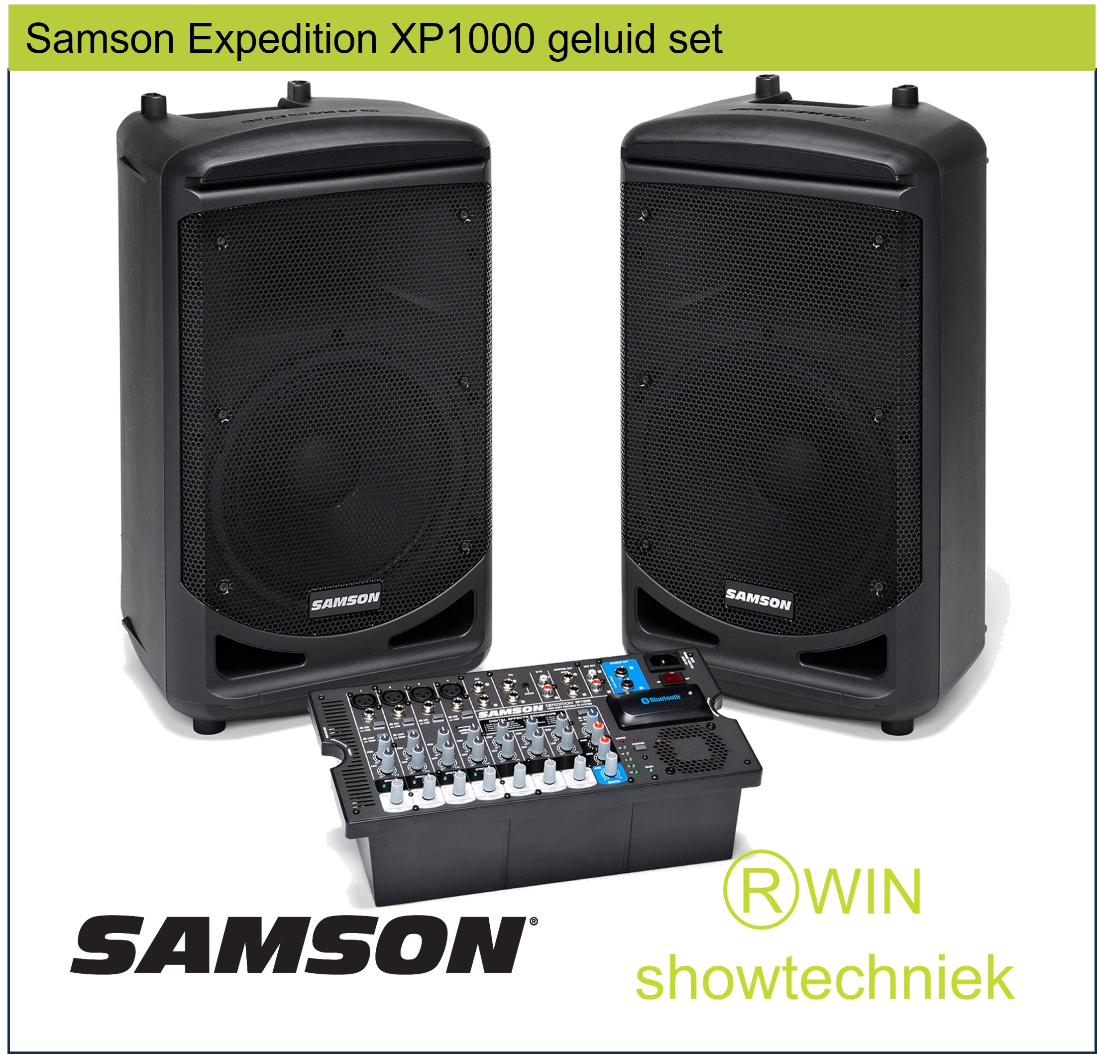Samson XP1000 geluidset 