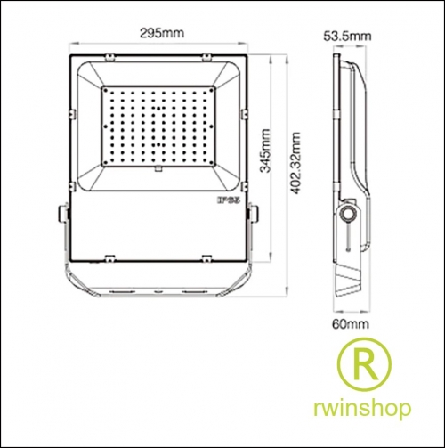 Schijnwerper IP67 RGB-CCT 100 watt met handpalm controller - Huren 
