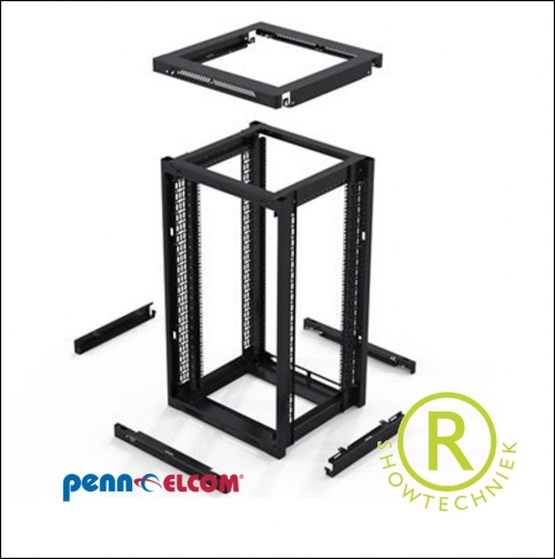 Serverrek 19inch installatierek 80 cm diep 37 Eh. R4086-37Uk