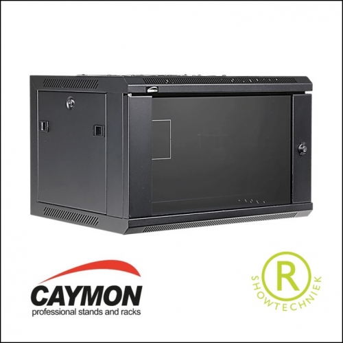 Serverrek zwart WPR406 incl. deur 6U hoog 45cm