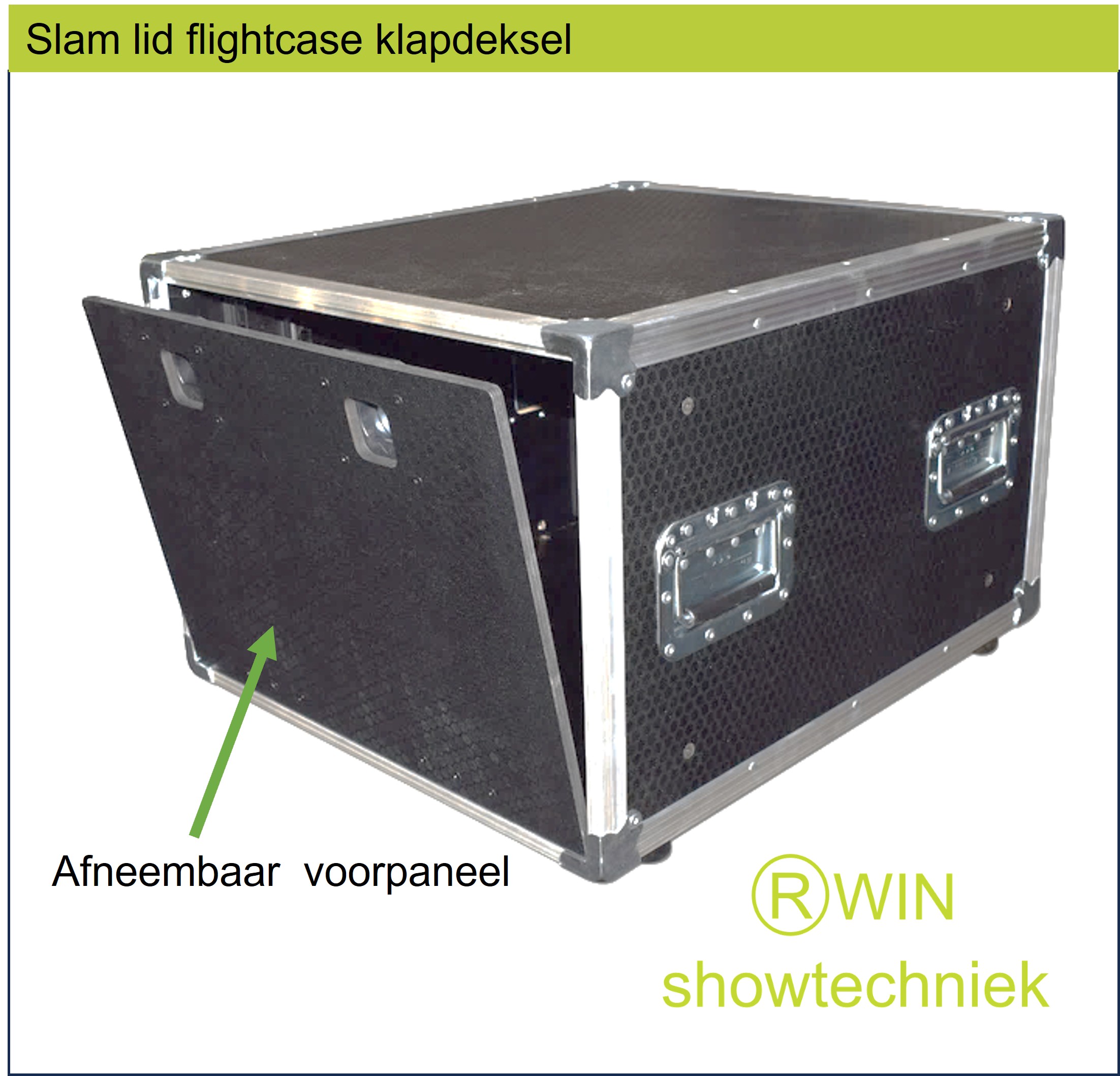 Slam-Lid flightcase 19inch rek