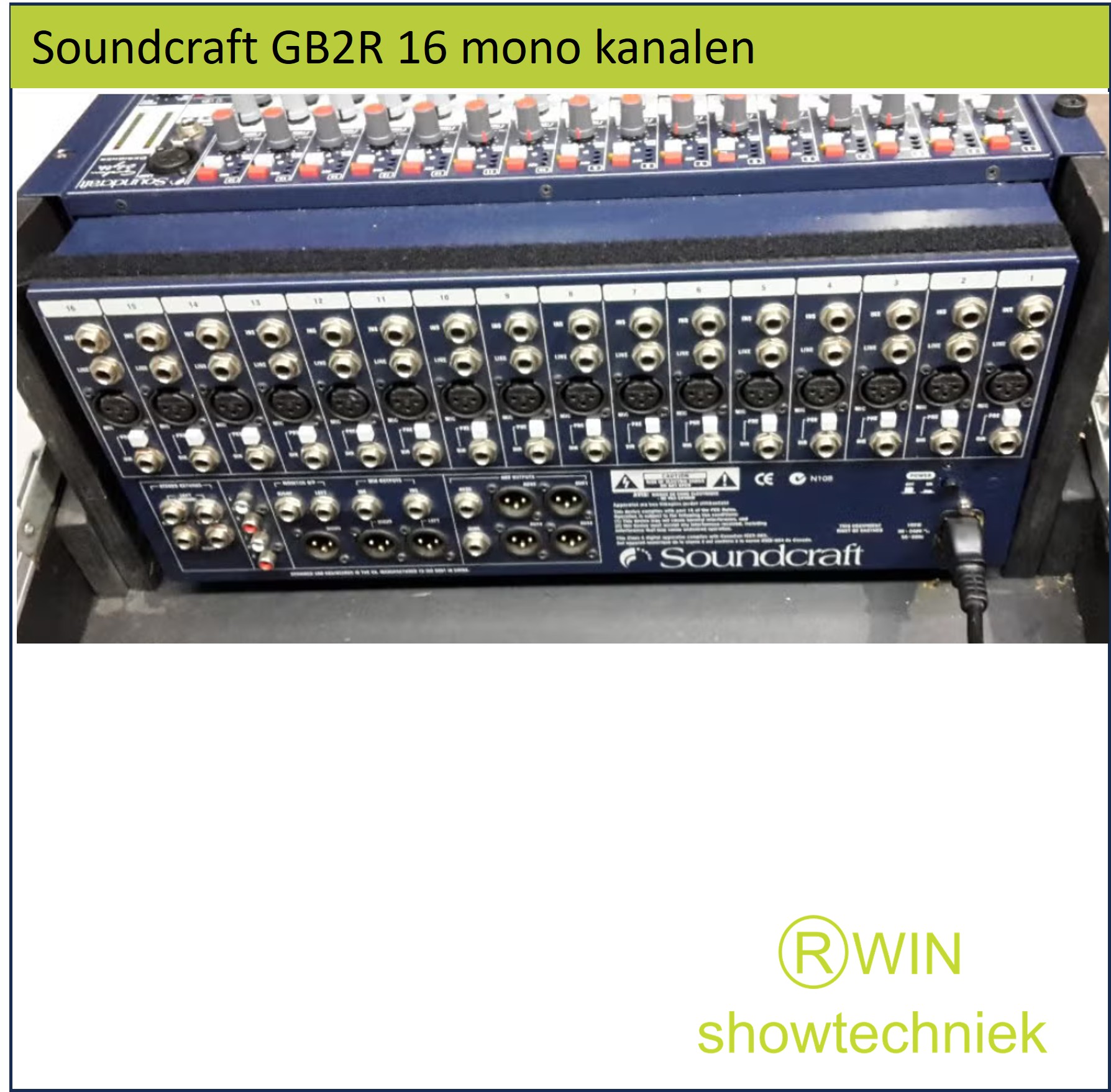 mengtafel 16 kanalen Soundcraft GB2R occasion