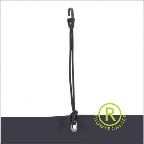 Spannfix zwart 27cm 24stuks 4mm Shockcord 