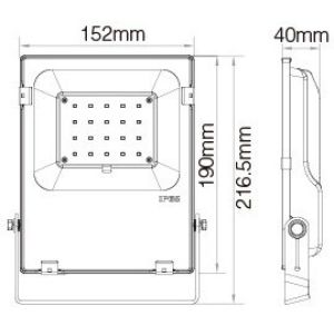 LED Schijnwerper IP65 – 20W  RGB+CCT 