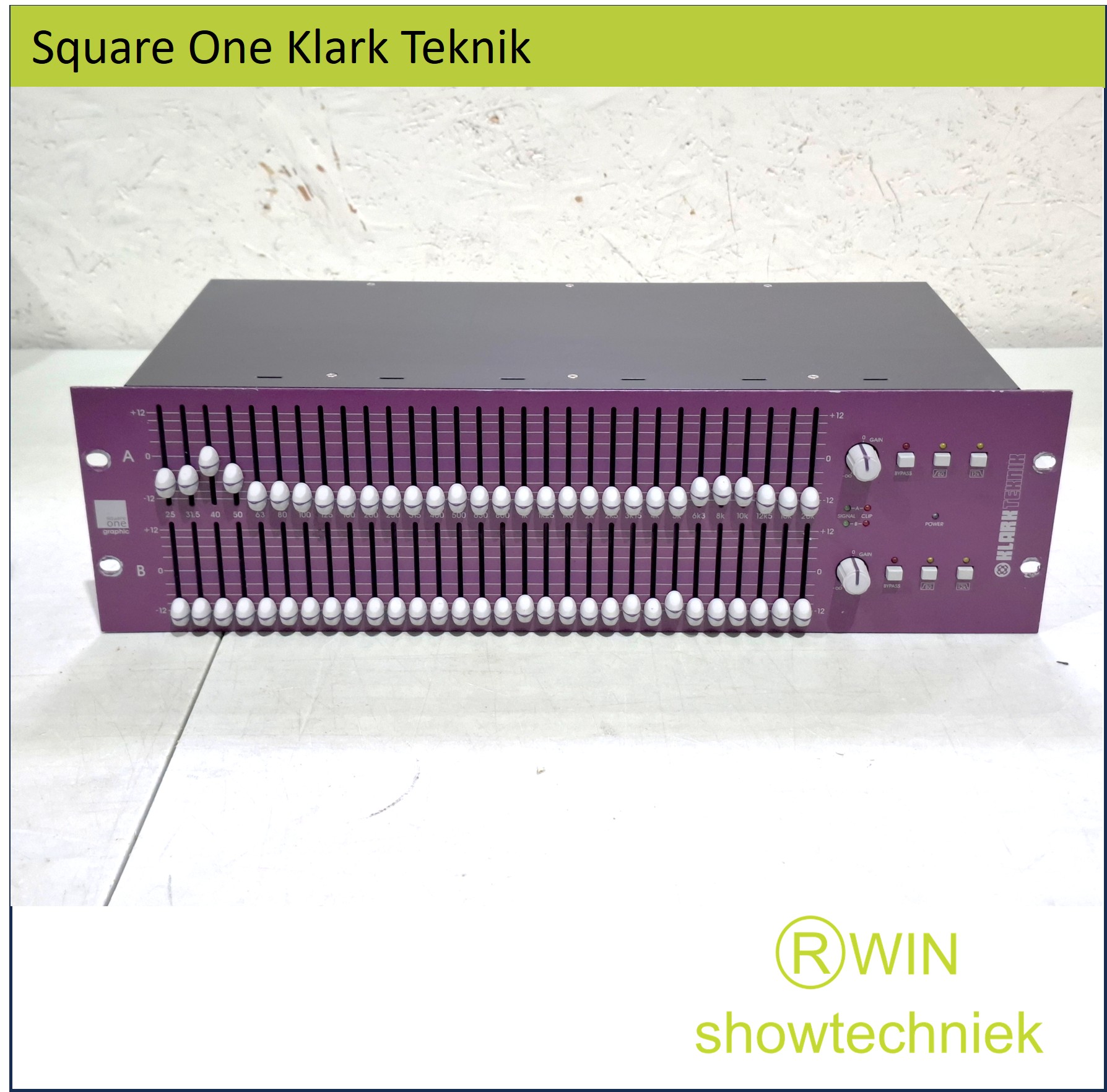 Klark Teknik Square ONE grafische dual-30-bands equalizer occasion