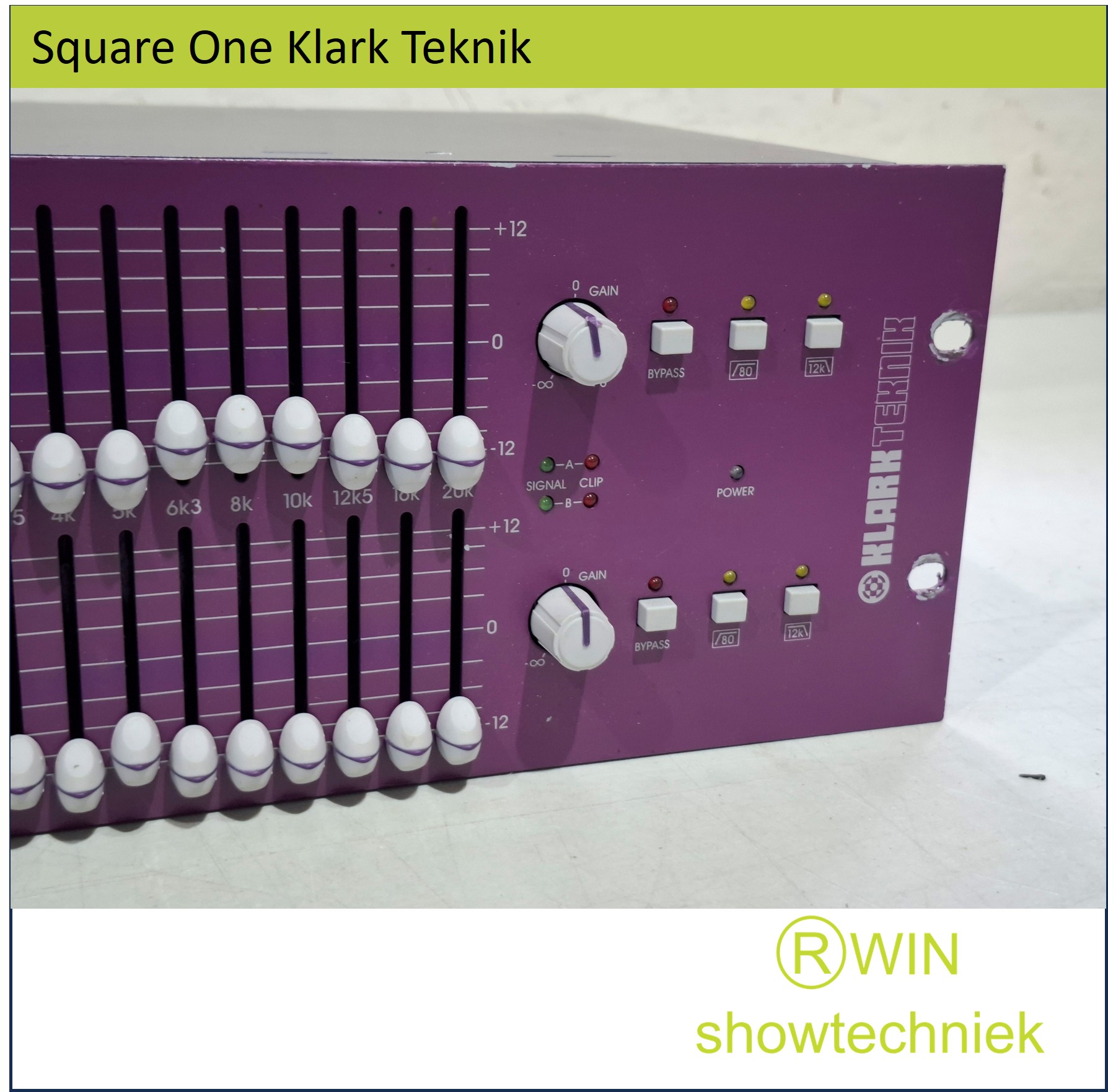 Klark Teknik Square ONE grafische dual-30-bands equalizer occasion