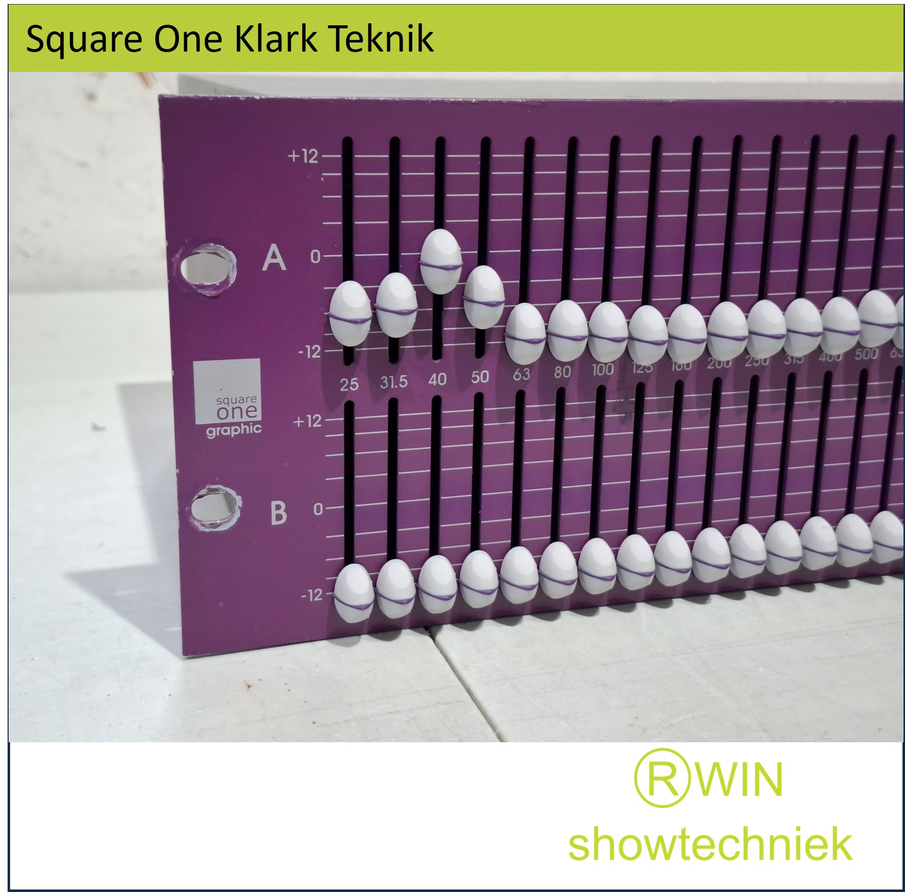 Klark Teknik Square ONE grafische dual-30-bands equalizer occasion