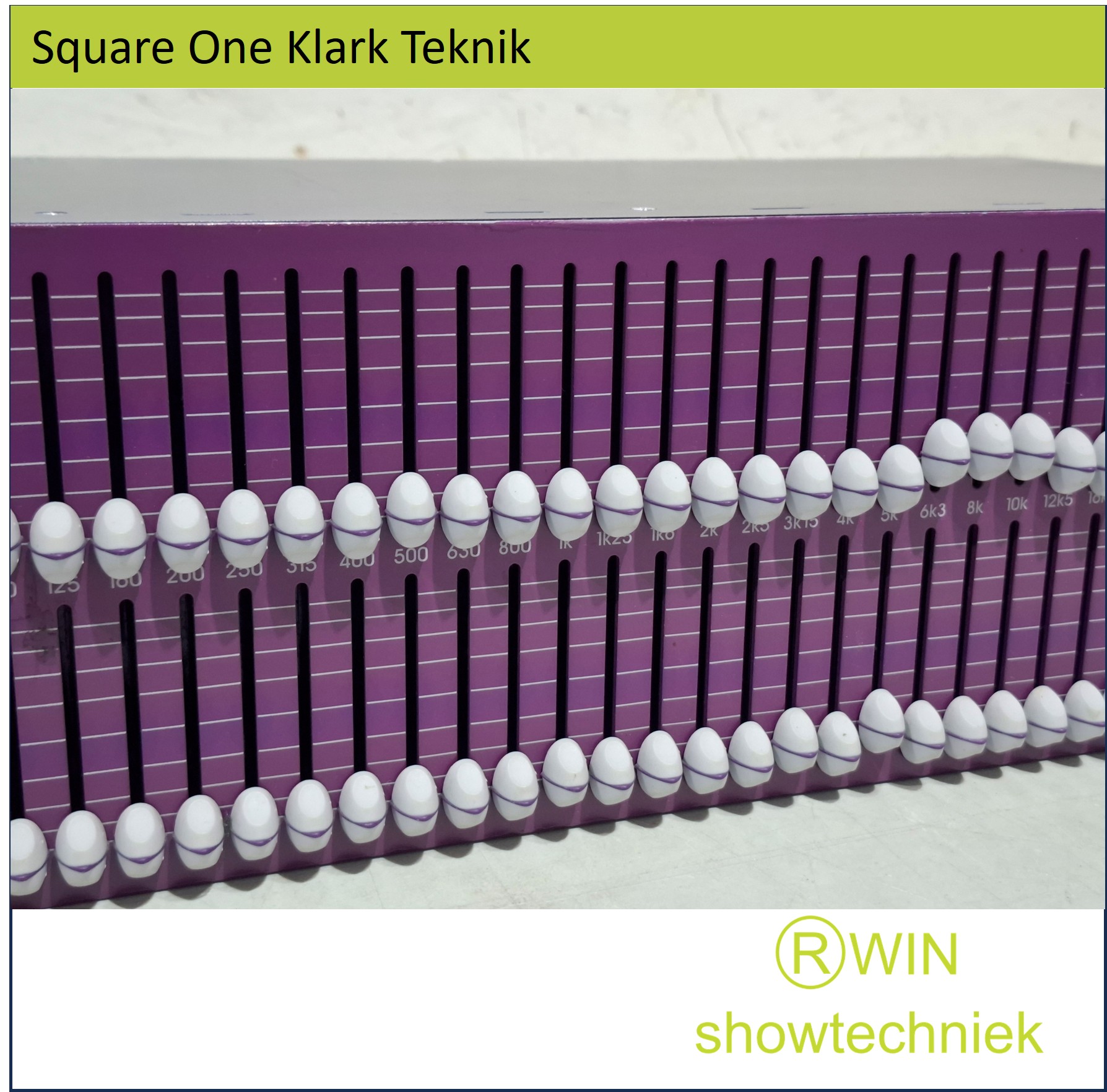 Klark Teknik Square ONE grafische dual-30-bands equalizer occasion