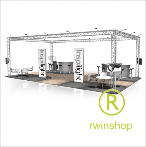 Beursstand Rechthoek FD 33 - 10 x 6 x 3,5 m (LxBxH) - 60 m2
