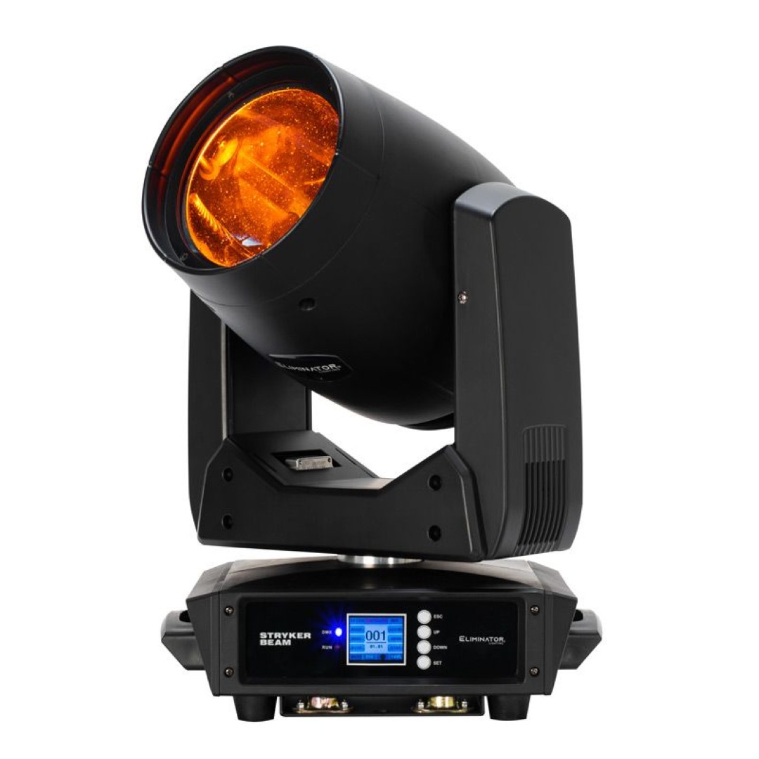 Stryker Beam  Krachtige 100W LED Moving Head Beam met Roterende Prisma's en Frost-Filter