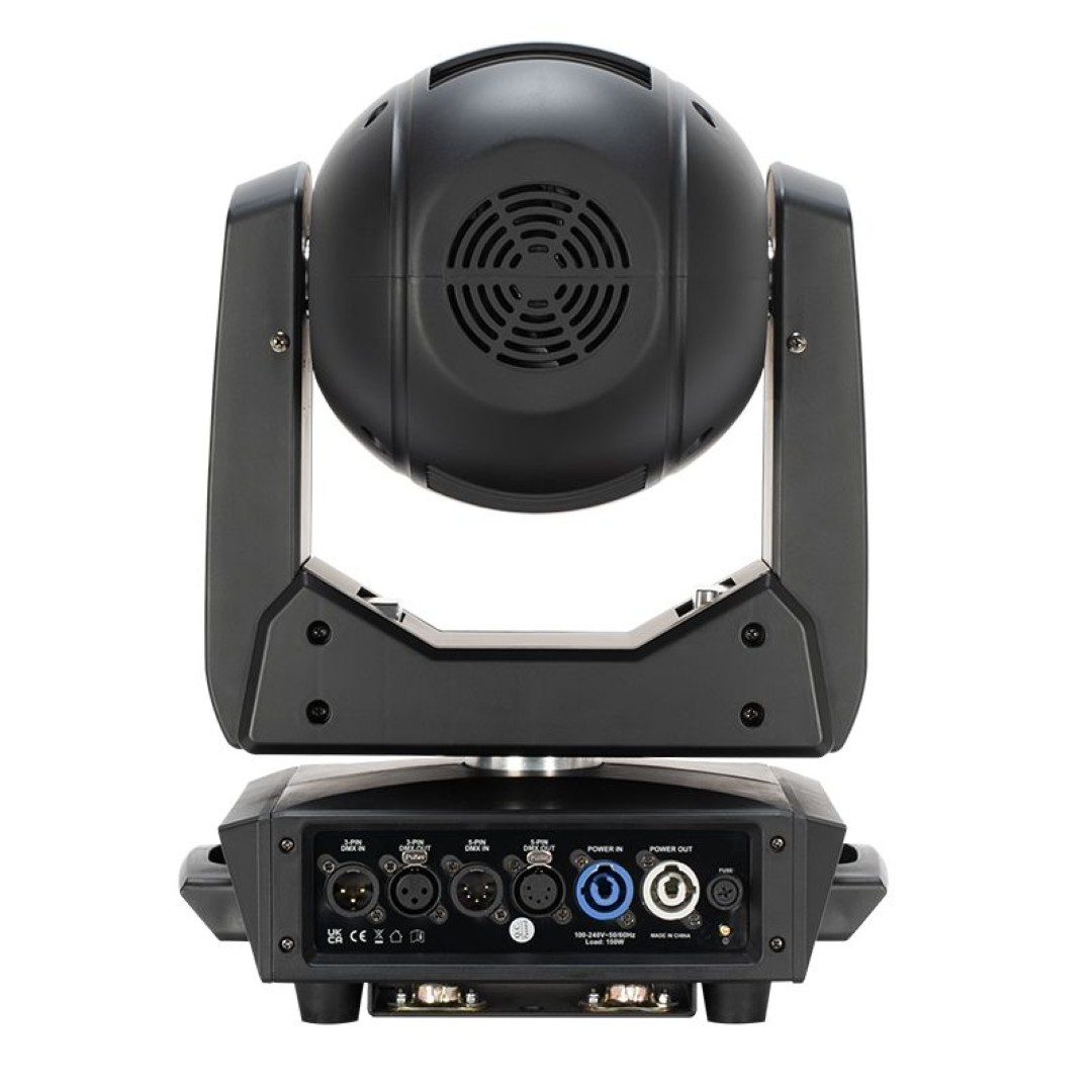 Stryker Beam  Krachtige 100W LED Moving Head Beam met Roterende Prisma's en Frost-Filter