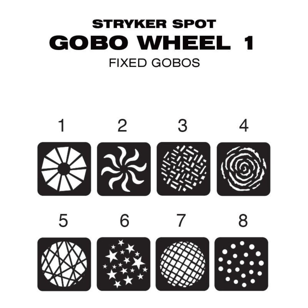 Stryker Spot Krachtige 150W LED Moving Head Spot met Gemotoriseerde Zoom en Dubbele Gobowielen