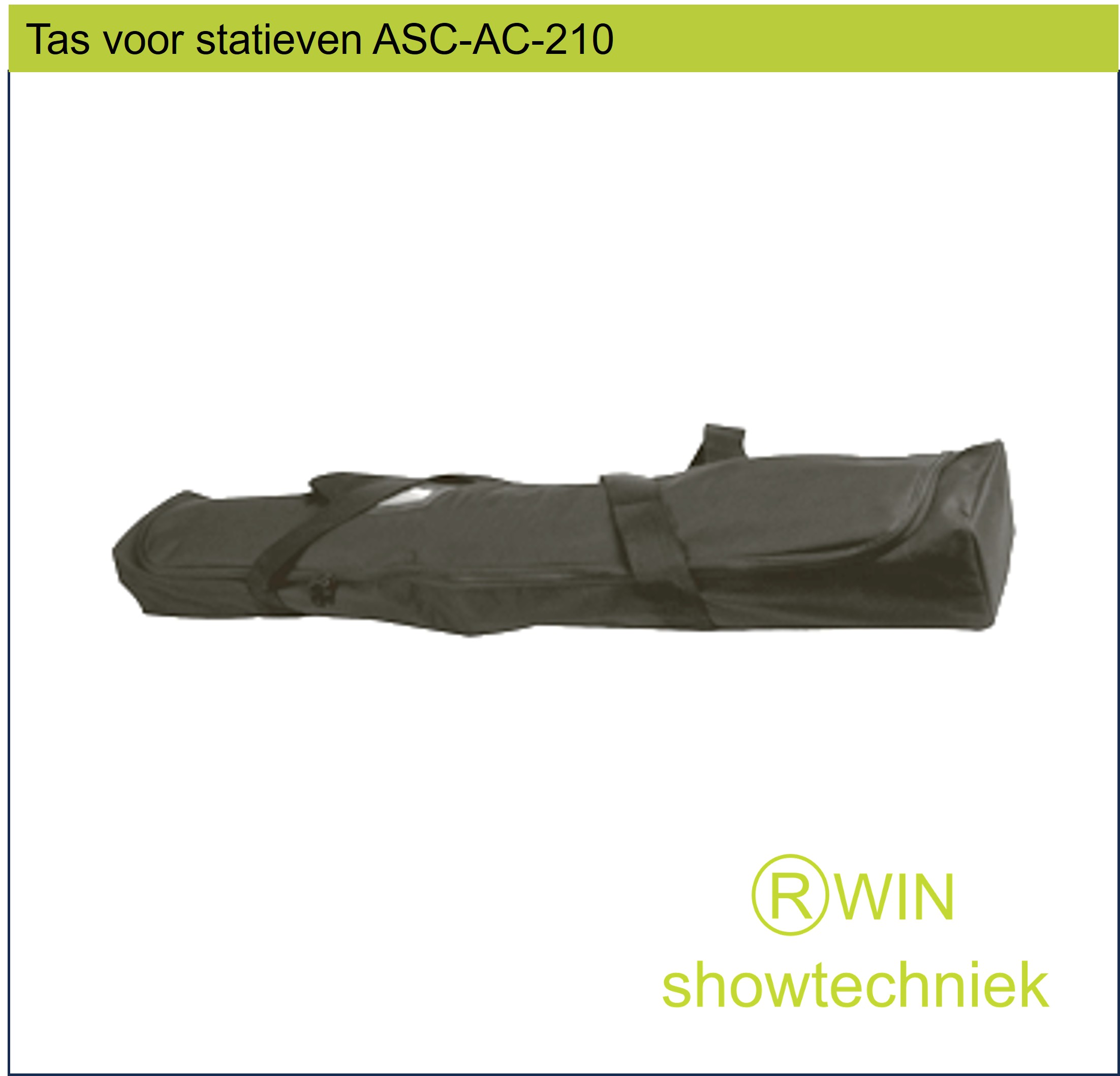 ASC-AC-210 Nylon tas met rits voor statieven 165 x 105 x 1090 x mm lang
