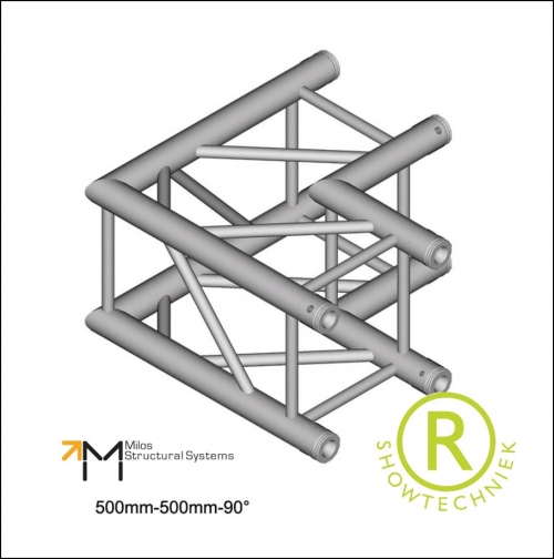 Truss huren vierkant 30er 90 graden hoek 29x29cm QTU