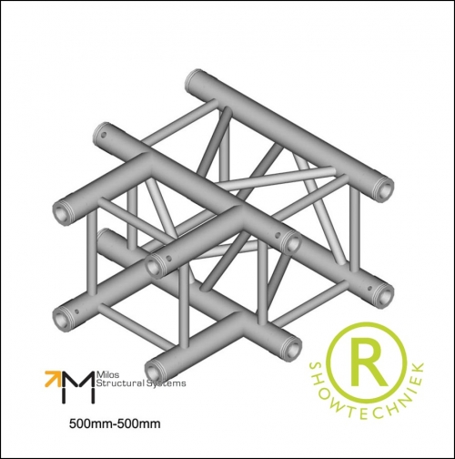 Truss huren vierkant 30er Tstuk 29x29cm QTU