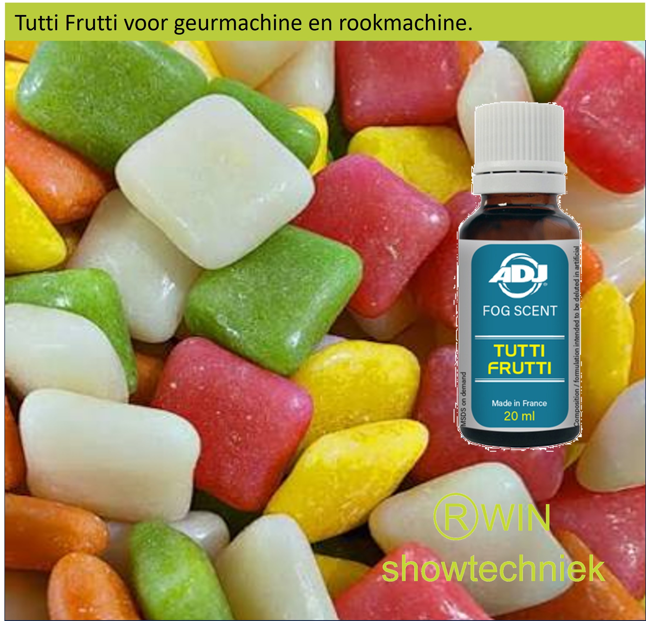Rookmachine Pepermunt mengen met 5 liter rookvloeistof.